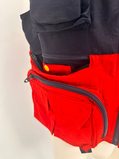 Sleeveless Utility Vest - Color Block - M