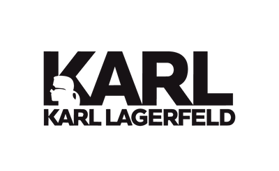 Karl Lagerfeld logo, linkt to Karl Lagerfeld products